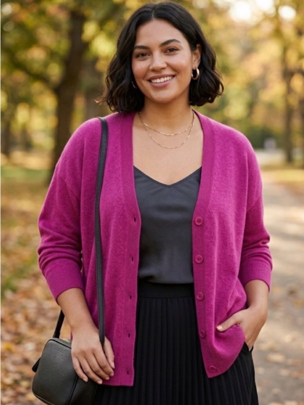 Luxury 100% Cashmere V-Neck Cardigan